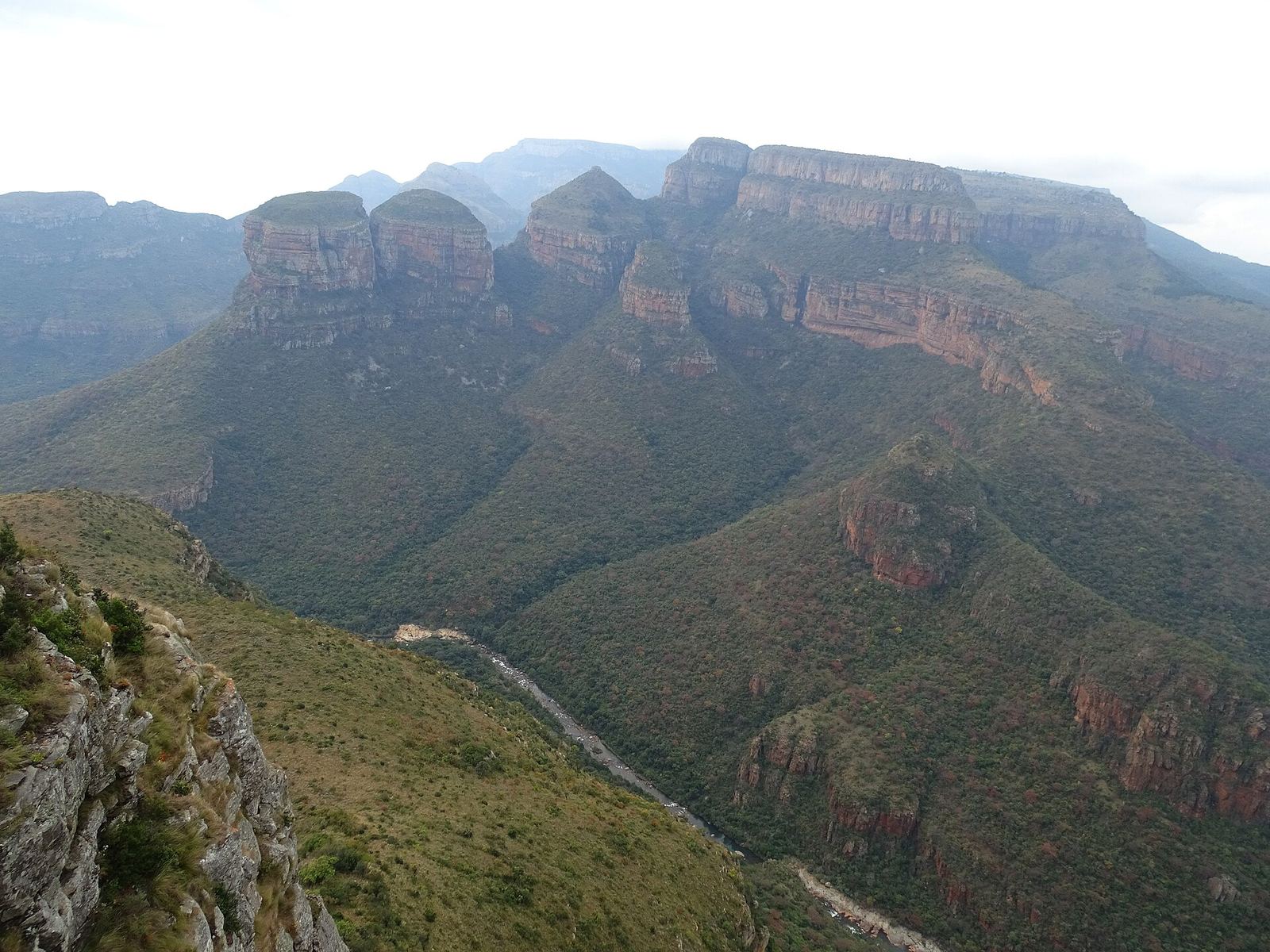 De Drie Rondavels in de Blyde River Canyon