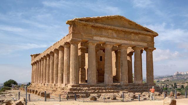 The Temple of Concordia in the Valley of the Temples, Agrigento